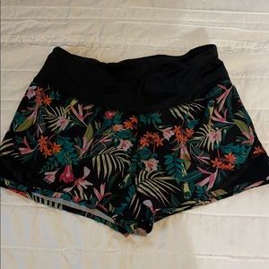Floral running shorts, old navy